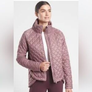 Athleta whisper featherless weightless jacket blush XS
